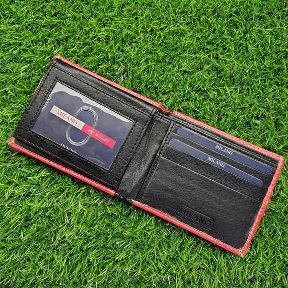 Men Leather Printed Wallet - Picture 3 of 6